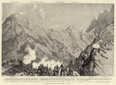La spedizione contro i Bunerwals, la presa del Passo Tanga, vista generale delle operazioni da William T. Maud